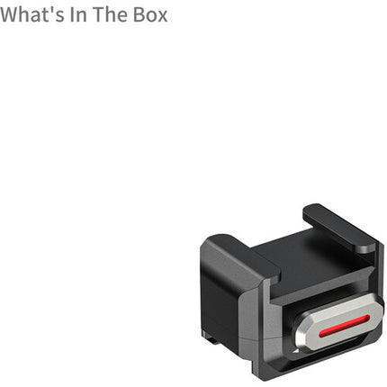 SmallRig Adaptador Montura Zapata Fría para SR-MicroSlide Aluminio Durable