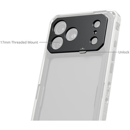 SmallRig 17mm Lens Backplate para iPhone 18 Pro Max aluminio y silicona