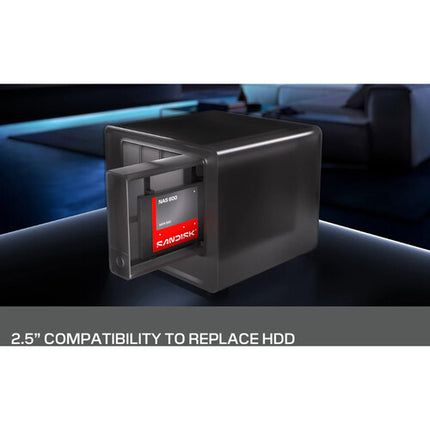 SANDISK 2TB NAS 600 SSD Interno SATA III 2.5" 560MB/s Lectura 515MB/s Escritura