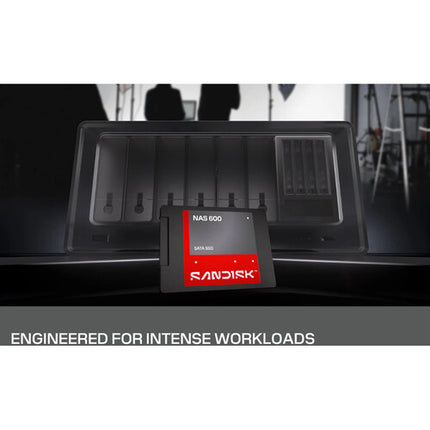 SANDISK 4TB NAS 600 SSD Interno 2.5" SATA III 560MB/s Lectura 520MB/s Escritura
