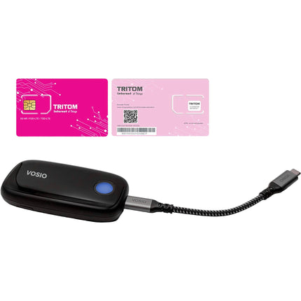 Tri Cascade VOSIO x62 5G Dongle USB-C con SIM Nano y Cable USB-C