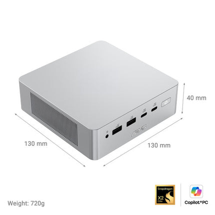 ASUS Ascent QN10 Mini PC AI Snapdragon 32GB RAM 512GB SSD Windows 11