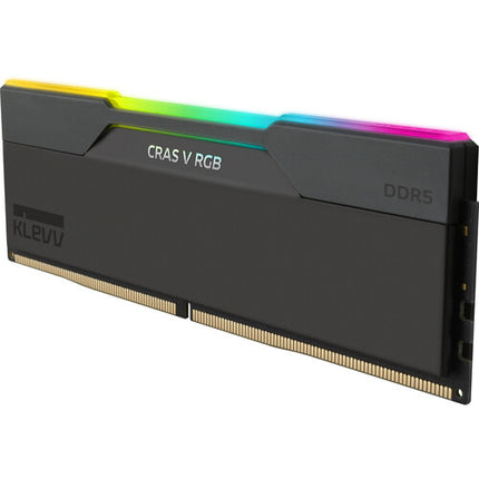 KLEVV 64GB CRAS V RGB Memoria UDIMM 6000 MT/s 288-Pin Obsidian Black