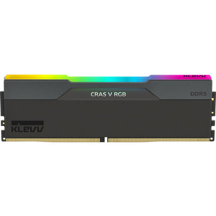 KLEVV 64GB CRAS V RGB Memoria UDIMM 6000 MT/s 288-Pin Obsidian Black