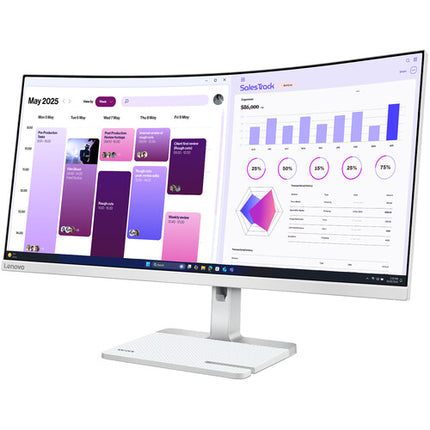 Lenovo L34W-4C Monitor Curvo Ultrapanorámico 34" 1440p HDR 120 Hz 1 ms MPRT