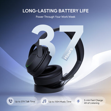 Yealink BH78 Auriculares Inalámbricos Bluetooth 5.3 con ANC y Base de Carga
