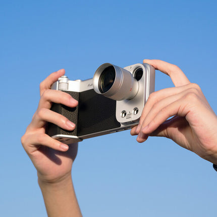 PGYTECH Retrova Kit de Agarre y Lente Telefoto 2X para iPhone 17 y 18 Pro Max Graphite Black