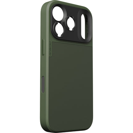 Moment Funda Cámara para iPhone 18 Pro Olive con Protección AirFlex y Montura T-Series