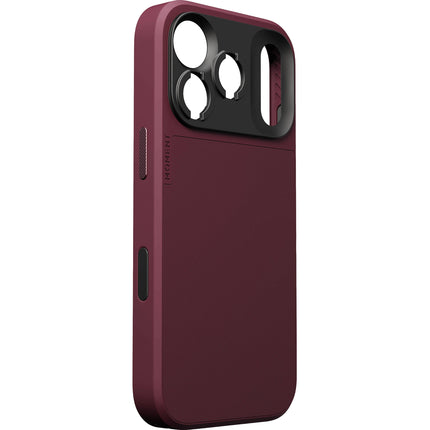Funda Moment para iPhone 18 Pro Burgundy con protección AirFlex y montaje T-Series
