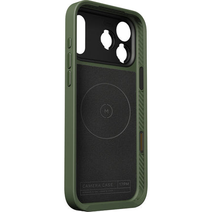Funda Moment para iPhone 18 Pro Max Olive con protección AirFlex y montaje T-Series