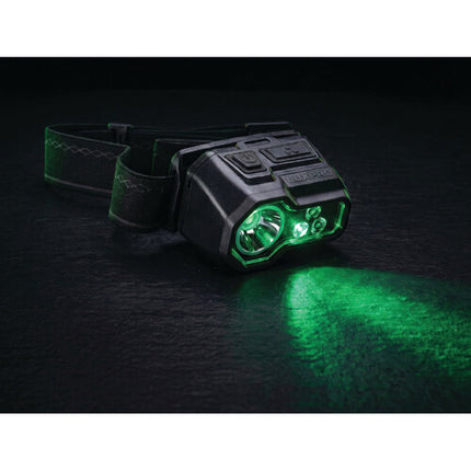LUXPRO Linterna Frontal Multi-Color 500 Lúmenes IPX4 Ligera