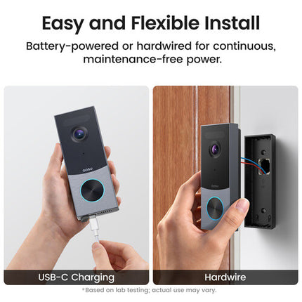aosu 5MP Videoportero R1 Ultra con Hub Mini y 8GB almacenamiento