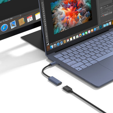 QDOS Essential Pack para MacBook Neo 13" Indigo con Adaptador USB-C HDMI y Protección 360°