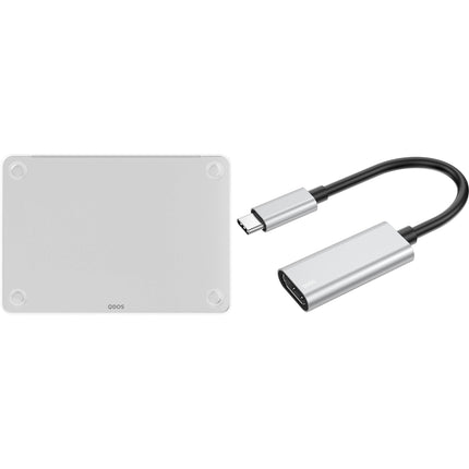 QDOS Essential Pack para MacBook Neo 13" Plata con Adaptador USB-C HDMI y Protección 360°