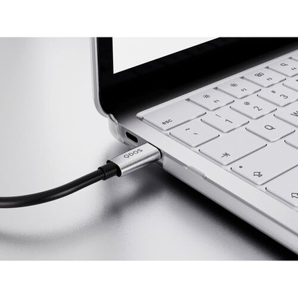 QDOS Essential Pack para MacBook Neo 13" Plata con Adaptador USB-C HDMI y Protección 360°