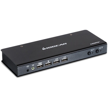 IOGEAR 2-Port Dual-View HDMI KVMP Switch con USB 2.0 Hub y 4K 60Hz