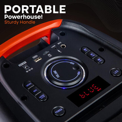 Pyle Pro 40W Altavoz Bluetooth Party 12" Woofer 8 Horas Batería