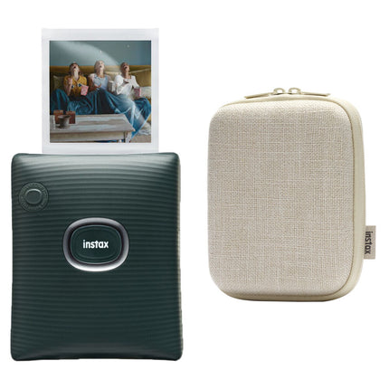 FUJIFILM instax SQUARE Link Impresora Smartphone 2.44x2.44 con Estuche Verde
