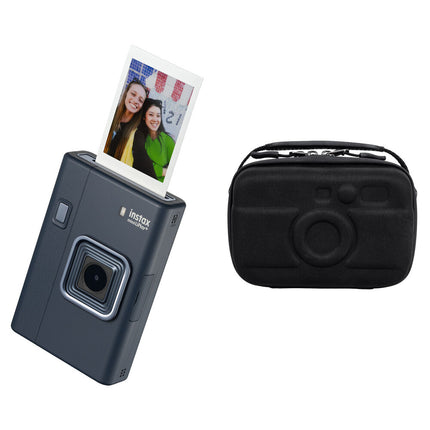 FUJIFILM instax mini LiPlay+ Cámara Híbrida Instantánea Azul con Estuche