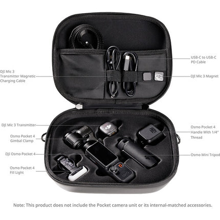 SmallRig Bolsa para DJI Osmo Pocket 4/3 Creator Combo con Correa y Compartimentos Resistente al Agua y Golpes