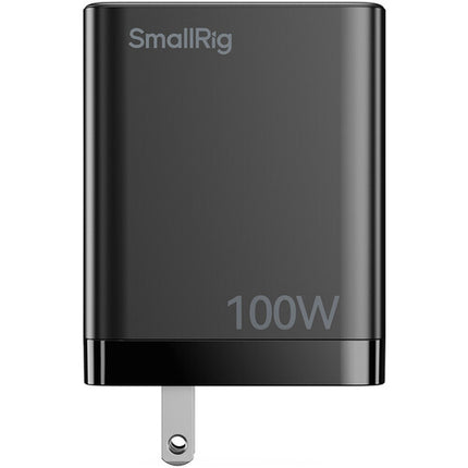 SmallRig Cargador USB GaN 100W 3 Puertos con Cable y Protección 5 Capas