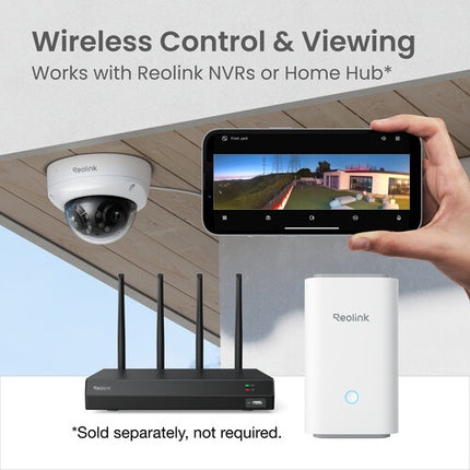Reolink Duo Series P757 Cámara de Red Exterior 16MP Dual Lentes Visión Nocturna y Focos IP67