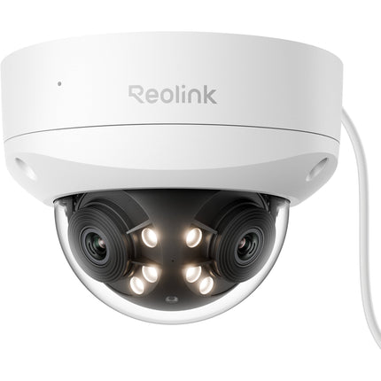 Reolink Duo Series P757 Cámara de Red Exterior 16MP Dual Lentes Visión Nocturna y Focos IP67