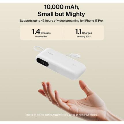 Belkin UltraCharge Power Bank 10K 10000mAh Blanco Batería Portátil 45W