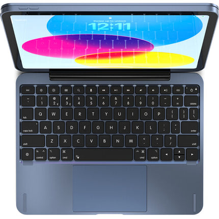 Brydge 11.0 Funda Teclado de Aluminio para iPad 11" A16 y 10.9" 10ª Gen Azul Retroiluminado USB-C