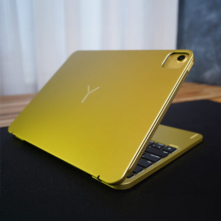 Brydge 11.0 Funda Teclado de Aluminio para iPad 11" A16 y 10.9" 10ª Gen Amarillo con Trackpad