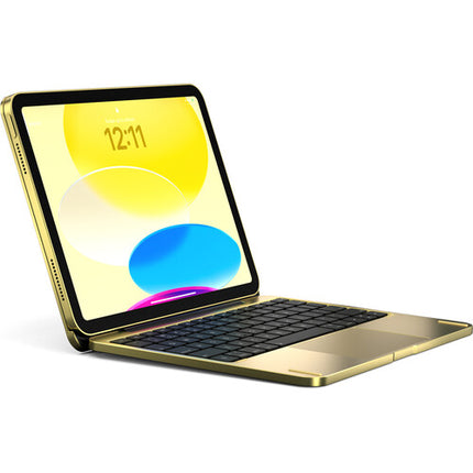 Brydge 11.0 Funda Teclado de Aluminio para iPad 11" A16 y 10.9" 10ª Gen Amarillo con Trackpad