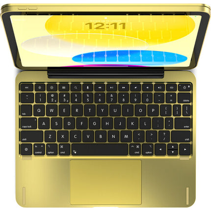 Brydge 11.0 Funda Teclado de Aluminio para iPad 11" A16 y 10.9" 10ª Gen Amarillo con Trackpad