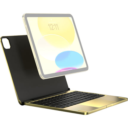 Brydge 11.0 Funda Teclado de Aluminio para iPad 11" A16 y 10.9" 10ª Gen Amarillo con Trackpad