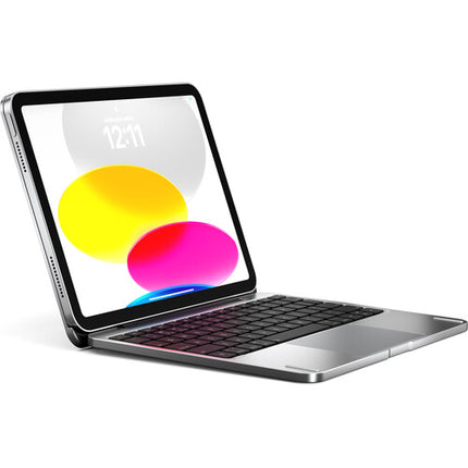 Brydge 11.0 Funda Teclado de Aluminio para iPad 11" A16 y 10.9" 10ª Gen Plata con Trackpad