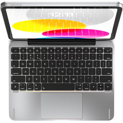 Brydge 11.0 Funda Teclado de Aluminio para iPad 11" A16 y 10.9" 10ª Gen Plata con Trackpad
