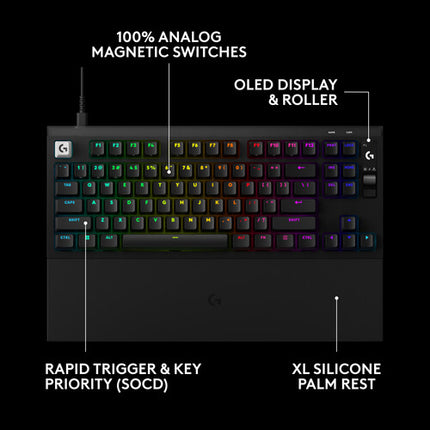 Logitech G PRO X2 TKL Teclado Gaming RGB USB-C 8K Hz Polling