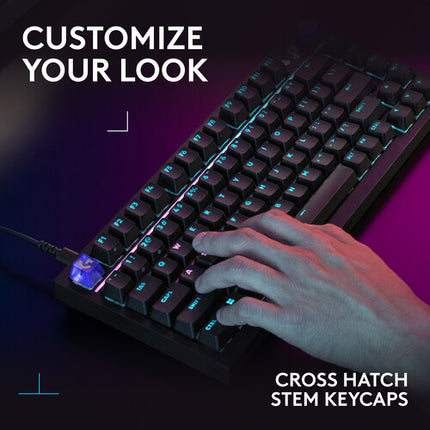 Logitech G G316 X 75 Teclado Mecánico Retroiluminado USB con Switches GL Táctiles Negro