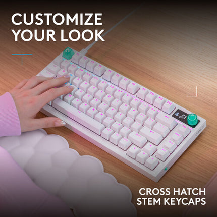 Logitech G G316 X 75 Teclado Mecánico Retroiluminado Blanco USB Cable USB-C
