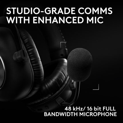 Logitech G Pro X3 LIGHTSPEED Auriculares Gaming Inalámbricos Negro 50mm 70h Batería