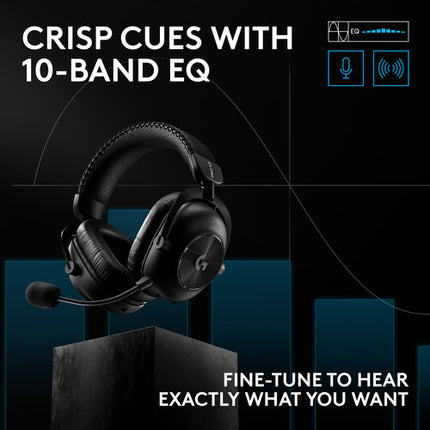 Logitech G Pro X3 LIGHTSPEED Auriculares Gaming Inalámbricos Negro 50mm 70h Batería