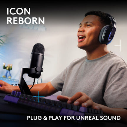 Logitech G Blue Yeti 2 Micrófono USB-C Negro 24-Bit 48kHz Audio