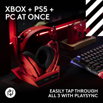 ASTRO Gaming A50 X LIGHTSPEED Auriculares Gaming Inalámbricos Mars Red 40mm 24h Batería