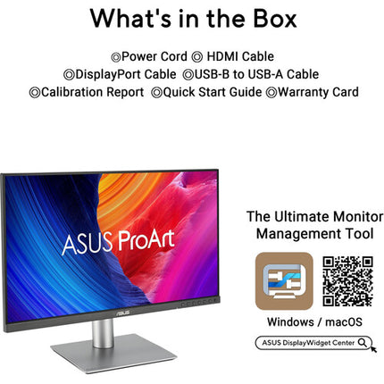 ASUS ProArt Display PA278QV2 Monitor 27" QHD 1440p 120 Hz HDR10 IPS