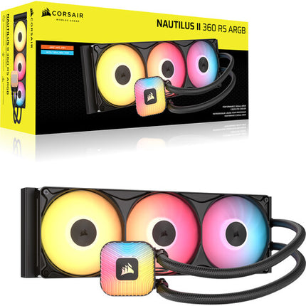 CORSAIR NAUTILUS II RS ARGB Refrigeración Líquida CPU 360mm PWM Fans