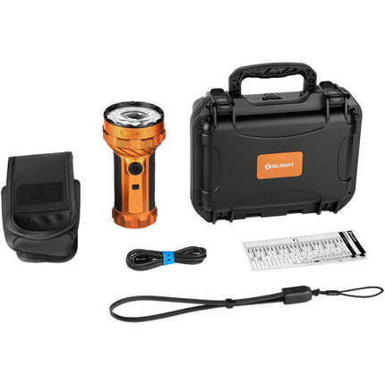 Olight Marauder 3 Linterna LED Recargable 25000 Lúmenes 31900mAh Naranja