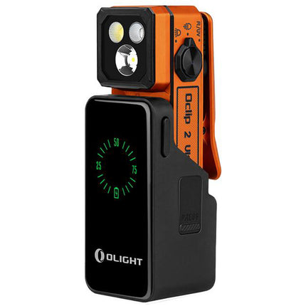 Olight Oclip 2 Ultra Premium Linterna Recargable 580 Lúmenes 1000mAh Dock USB-C Amber Orange
