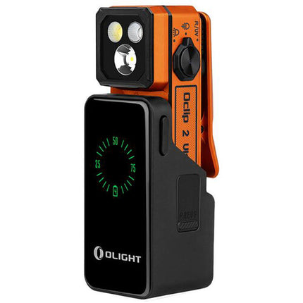 Olight Oclip 2 Ultra Premium Linterna Recargable 580 Lúmenes 1000mAh Dock USB-C Amber Orange