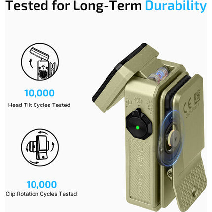 Olight Oclip 2 Ultra Linterna Recargable 580 Lúmenes Verde Oliva