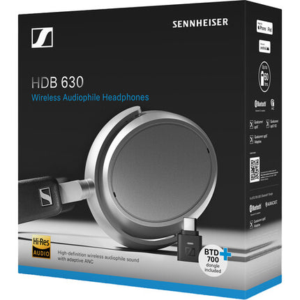 Sennheiser HDB 630 Auriculares Inalámbricos Circumaurales ANC 42mm Lunar Silver