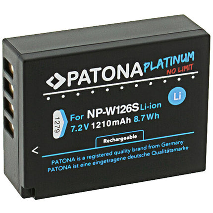 PATONA Platinum NP-W126S Batería 1210mAh para cámaras Fujifilm con garantía 6 meses